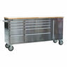 Sealey AP7210SS Mobile Stainless Steel Tool Cabinet 10 Drawer & Cupboard additional 2