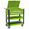 Sealey AP760MHV Heavy-Duty Mobile Tool & Parts Trolley 2 Drawers & Lockable Top - Hi-Vis Green additional 2