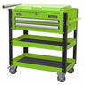 Sealey AP760MHV Heavy-Duty Mobile Tool & Parts Trolley 2 Drawers & Lockable Top - Hi-Vis Green additional 7