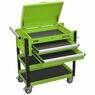 Sealey AP760MHV Heavy-Duty Mobile Tool & Parts Trolley 2 Drawers & Lockable Top - Hi-Vis Green additional 8