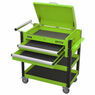 Sealey AP760MHV Heavy-Duty Mobile Tool & Parts Trolley 2 Drawers & Lockable Top - Hi-Vis Green additional 9
