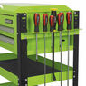 Sealey AP760MHV Heavy-Duty Mobile Tool & Parts Trolley 2 Drawers & Lockable Top - Hi-Vis Green additional 5