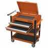Sealey AP760MO Heavy-Duty Mobile Tool & Parts Trolley 2 Drawers & Lockable Top - Orange additional 3