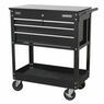 Sealey AP850MB Heavy-Duty Mobile Tool & Parts Trolley with 4 Drawers & Lockable Top - Black additional 2