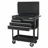 Sealey AP850MB Heavy-Duty Mobile Tool & Parts Trolley with 4 Drawers & Lockable Top - Black additional 3