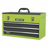 Sealey AP9243BBHV Tool Chest 3 Drawer Portable with Ball Bearing Slides - Hi-Vis Green/Grey additional 5