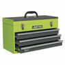 Sealey AP9243BBHV Tool Chest 3 Drawer Portable with Ball Bearing Slides - Hi-Vis Green/Grey additional 2