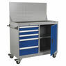 Sealey API1103A Industrial Mobile Workstation 5 Drawer & 1 Shelf Locker additional 2