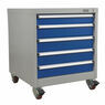 Sealey API5657A Mobile Industrial Cabinet 5 Drawer additional 1