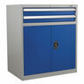 Sealey API8810 Industrial Cabinet 2 Drawer & 1 Shelf Double Locker additional 3