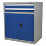Sealey API8810 Industrial Cabinet 2 Drawer & 1 Shelf Double Locker additional 6