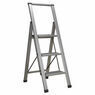 Sealey APSL3 Aluminium Professional Folding Step Ladder 3-Step 150kg Capacity additional 1