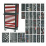 Sealey APTTC02 Topchest & Rollcab Combination 14 Drawer with Ball Bearing Slides & 1233pc Tool Kit additional 1