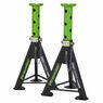 Sealey AS6G Axle Stands (Pair) 6tonne Capacity per Stand - Green additional 1