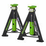 Sealey AS6G Axle Stands (Pair) 6tonne Capacity per Stand - Green additional 2