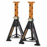 Sealey AS6O Axle Stands (Pair) 6tonne Capacity per Stand - Orange additional 1