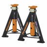 Sealey AS6O Axle Stands (Pair) 6tonne Capacity per Stand - Orange additional 2