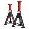 Sealey AS6R Axle Stands (Pair) 6tonne Capacity per Stand - Red additional 1