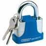 Draper 64180 40mm Laminated Steel Padlock and 2 Keys with Hardened Steel Shackle and Bumper additional 2