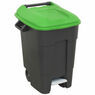Sealey BM100PG Refuse/Wheelie Bin with Foot Pedal 100ltr - Green additional 1