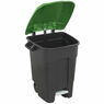 Sealey BM100PG Refuse/Wheelie Bin with Foot Pedal 100ltr - Green additional 2
