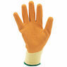 Draper 82721 Orange Heavy Duty Latex Coated Work Gloves - Large additional 1