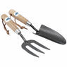 Draper 83776 Carbon Steel Heavy Duty Hand Fork and Trowel Set with Ash Handles (2 Piece) additional 1