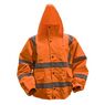 Sealey Hi-Vis Orange Jacket with Quilted Lining & Elasticated Waist additional 4