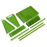 Sealey TSK01HV Tool Storage Organizer Set 9pc - Hi-Vis Green additional 2