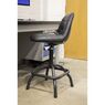 Sealey SCR01B Workshop Stool Pneumatic with Adjustable Height Swivel Seat & Back Rest additional 4