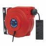 Sealey CRM15 Cable Reel System Retractable 15m 2 x 230V Socket additional 3