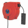 Sealey CRM15 Cable Reel System Retractable 15m 2 x 230V Socket additional 2