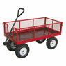 Sealey CST806 Platform Truck with Sides Pneumatic Tyres 450kg Capacity additional 8
