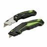 Draper 04773 Retractable & Folding Trimming Knife Set with 10 x SK2 Two Notch Blades additional 1