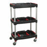 Sealey CX313 Workshop Trolley 3-Level Composite with Parts Storage additional 3
