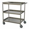 Sealey CX410SS Workshop Trolley 3-Level Stainless Steel additional 2
