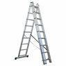 Sealey ACL3 Aluminium Extension Combination Ladder 3x9 EN 131 additional 3