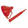 Sealey F16F Funnel with Flexible Spout & Filter Medium &#8709;160mm additional 3