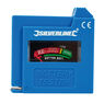 Silverline Compact Battery Tester - AAA / AA / C / D / 9V / LR1 / A23 / button cells additional 2