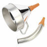 Sealey FM20F Funnel Metal with Flexible Spout & Filter &#8709;200mm additional 1