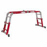 Sealey AFPL2 Aluminium Multipurpose Ladder EN 131 Adjustable Height additional 1
