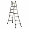 Sealey AFPL3 Aluminium Telescopic Ladder 4-Way EN 131 Adjustable Height additional 2