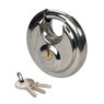 Silverline Stainless Steel Disc Padlock - 90mm additional 1