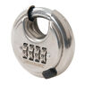 Silverline Stainless Steel Combination Disc Padlock 4-Digit - 70mm additional 1