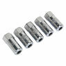 Sealey GGE5 Hydraulic Connector 4-Jaw Heavy-Duty 1/8"BSP Pack of 5 additional 1