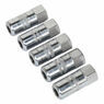 Sealey GGE5 Hydraulic Connector 4-Jaw Heavy-Duty 1/8"BSP Pack of 5 additional 2