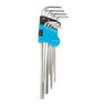 Silverline Expert Hex Key Imperial Set 10pce - 1/16" - 3/8" additional 2
