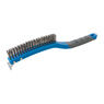 Silverline Stainless Steel Wire Brush with Scraper - 3 Row additional 1