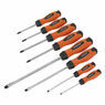 Sealey HV004 Screwdriver Set 8pc Hammer-Thru Hi-Vis Orange additional 2