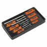 Sealey HV004 Screwdriver Set 8pc Hammer-Thru Hi-Vis Orange additional 5